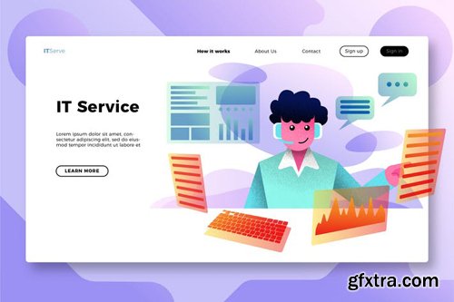 IT Services - Banner & Landing Page