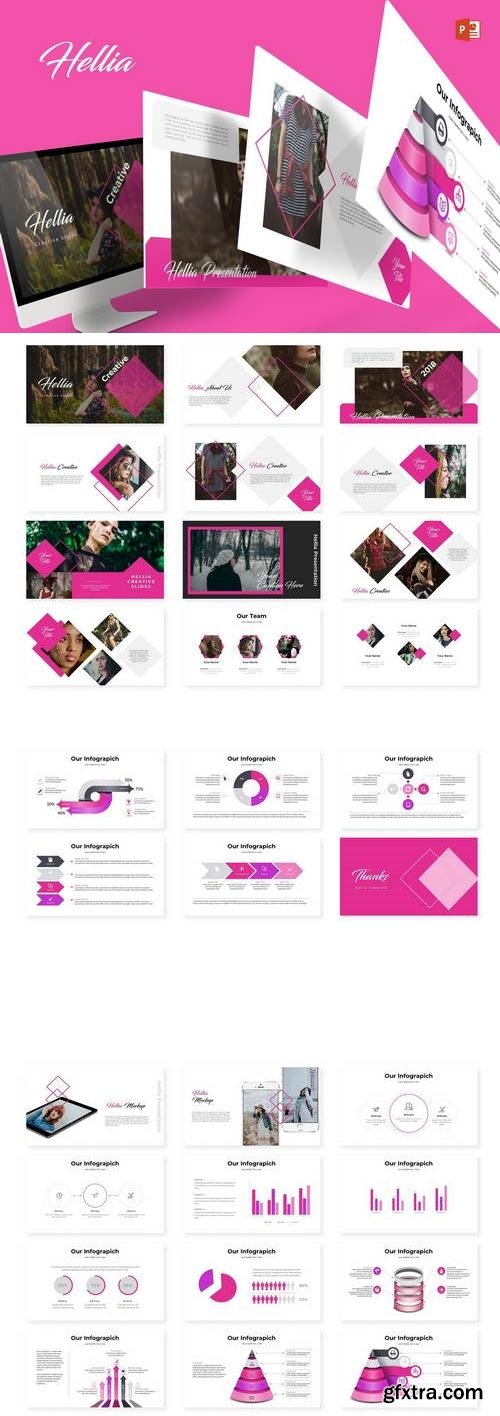 Hellia  - Powerpoint, Keynote, Google Sliders Templates