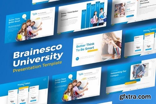 Brainesco Education PowerPoint Presentation Template