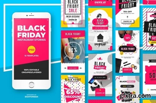 Black Friday Instagram Story Feed Templates