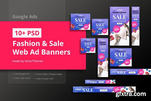 Fashion & Sale Web Ads Banners