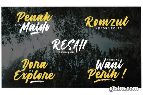 CreativeMarket Harligh Brush Font 2936369