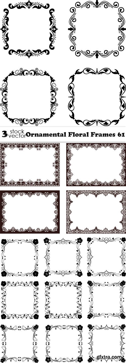 Vectors - Ornamental Floral Frames 61