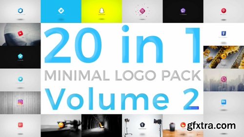 Videohive 20 in 1 Minimal Logo Pack (vol.2) 22062270