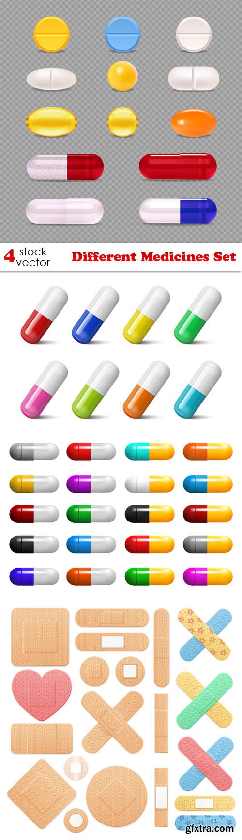 Vectors - Different Medicines Set