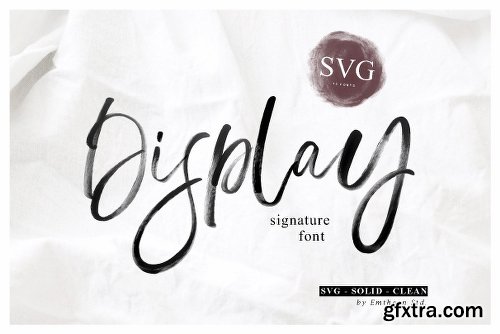 CreativeMarket Display Signature Font - SVG 2928700