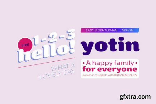 Yotin Font Family