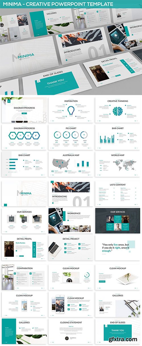 Minima - Minimal & Creative Powerpoint Template