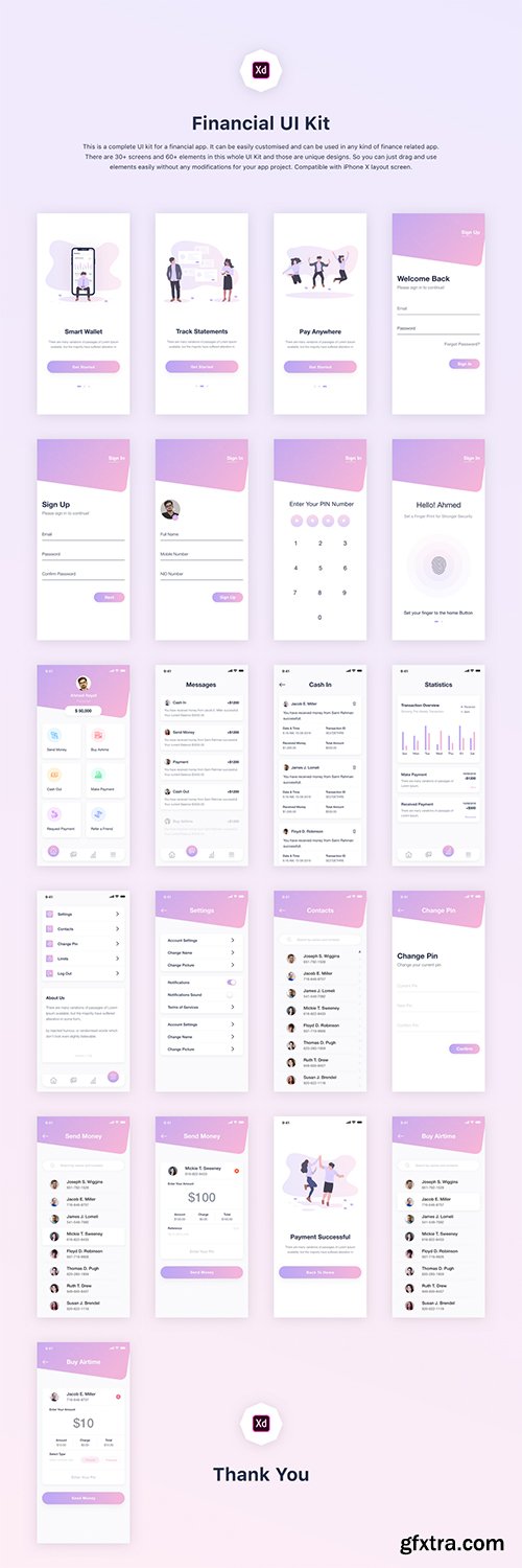 Financial Mobile UI Kit