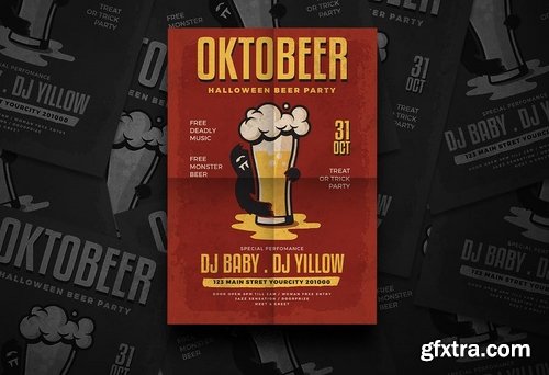 Oktober Halloween Flyer