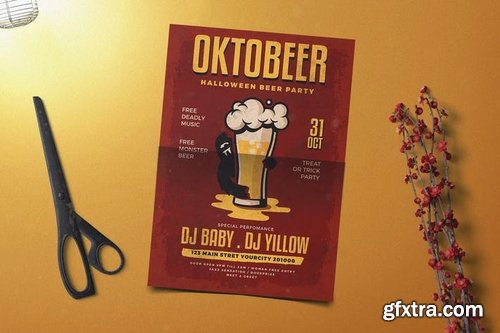 Oktober Halloween Flyer