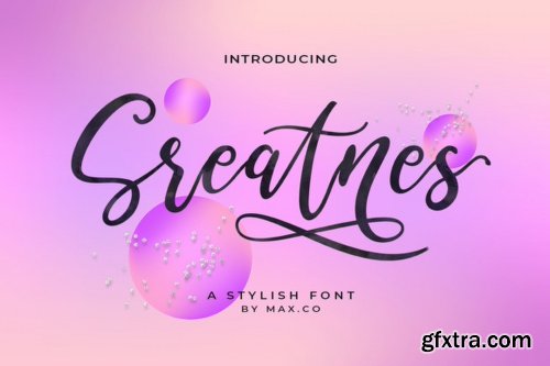 Sreatnes Script Font Family - 3 Fonts