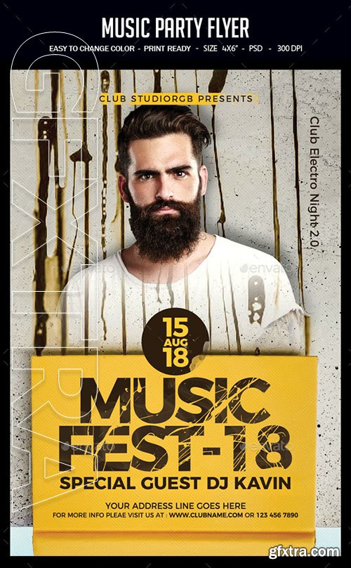 GraphicRiver - Music Party Flyer 22600326