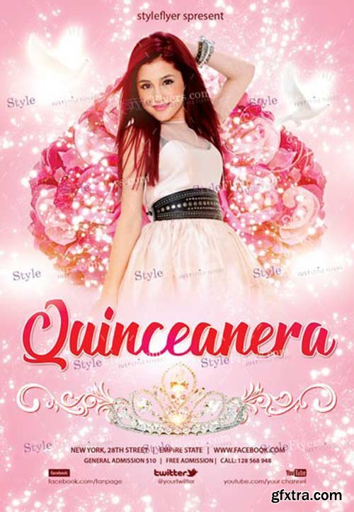 Quinceanera V7 2018 PSD Flyer Template