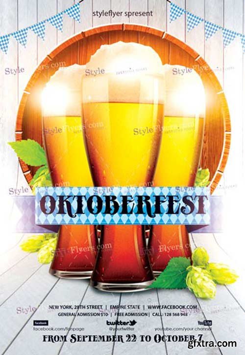 Oktoberfest V8 2018 PSD Flyer Template