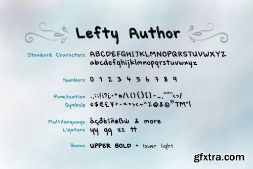 Lefty Author Font Family - 2 Fonts