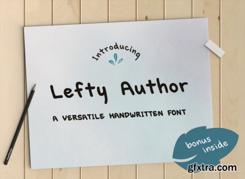 Lefty Author Font Family - 2 Fonts