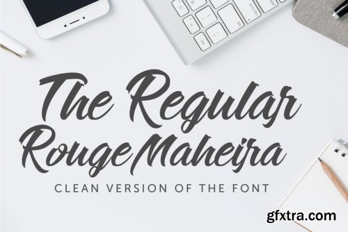 Rouge Maheira Font Family - 4 Fonts