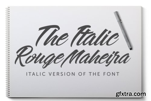 Rouge Maheira Font Family - 4 Fonts