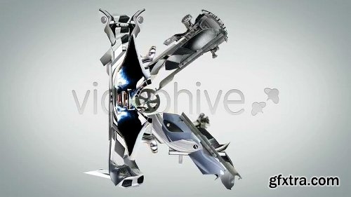 Videohive Robot Titles - Transforming Alphabet 2280872