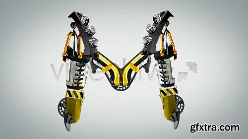 Videohive Robot Titles - Transforming Alphabet 2280872