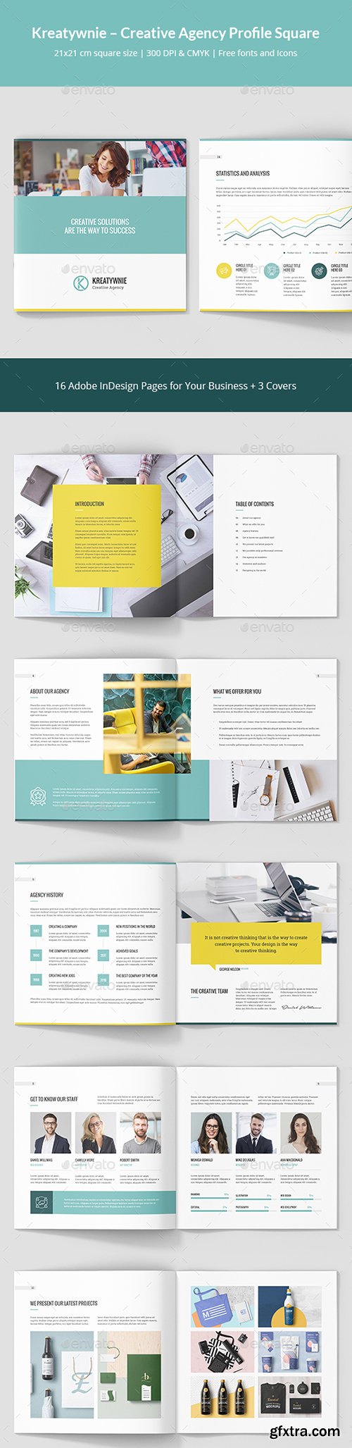 Graphicriver - Kreatywnie – Creative Agency Profile Square 22641819