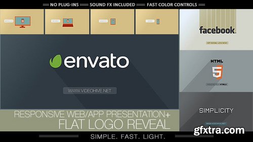 Videohive Flat Logo - Responsive Design Corporate App 7043820