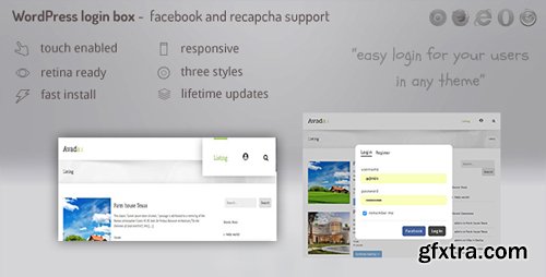 CodeCanyon - Login lightbox wordpress v1.0.0 - easy login / register with facebook, buddypress and recapcha support - 21509479