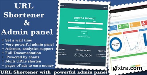 CodeCanyon - URL Shortener with Ads and Powerful Admin Panel v1.8.8 - 9612725