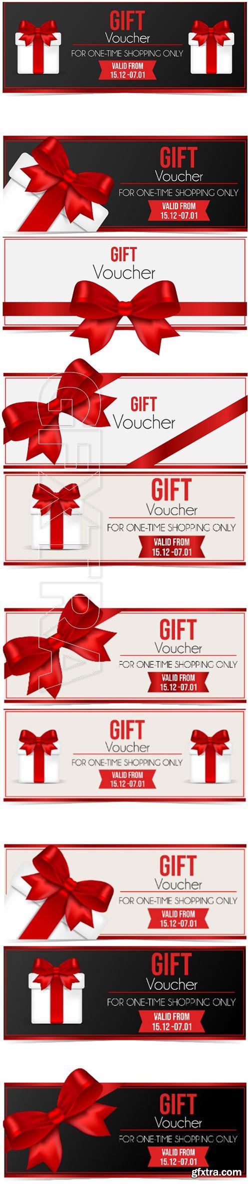 Gift voucher vector design template