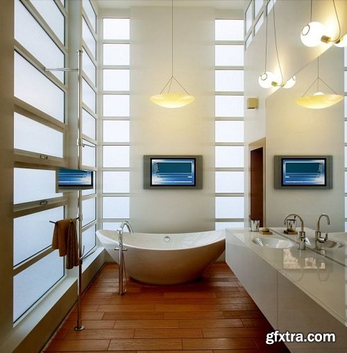 Modern Bathroom Interior Scene