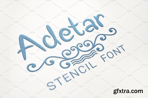 CreativeMarket Adetar Stencil 2988379