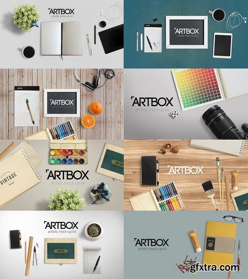 Download Artbox Artistic Mockup Kit Gfxtra
