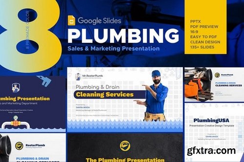 Plumbing Services Industry Google Slides Template