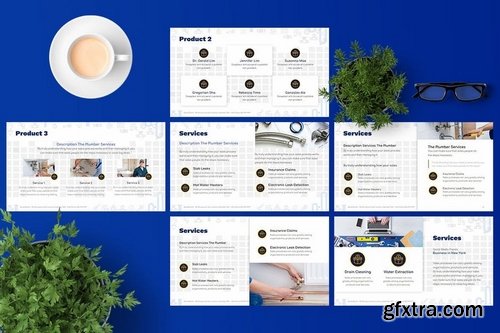 Plumbing Services Industry Google Slides Template