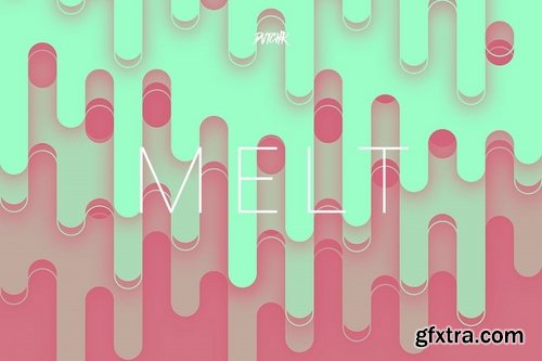 Melt  Abstract Rounded Backgrounds  Vol 06