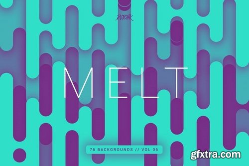 Melt  Abstract Rounded Backgrounds  Vol 06