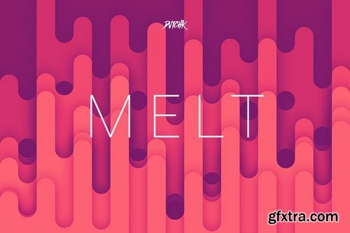 Melt  Abstract Rounded Backgrounds  Vol 06