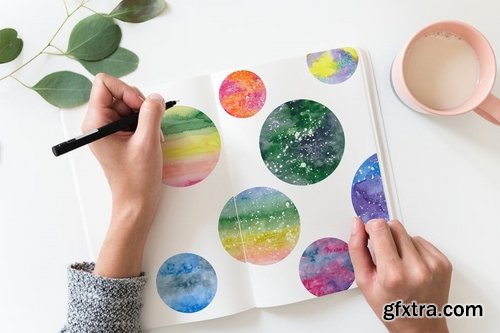 Vivid & Bright Watercolor Textures