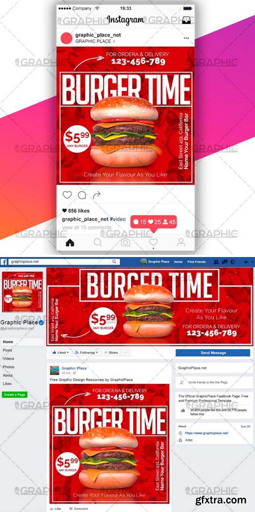 BURGER TIME &ndash; SOCIAL MEDIA VIDEO TEMPLATE