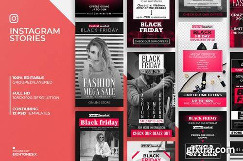 Black Friday Instagram Story Feed Templates