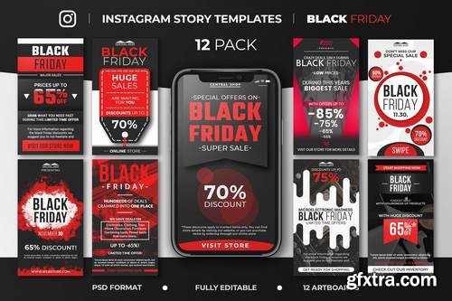 Black Friday Instagram Story Feed Templates