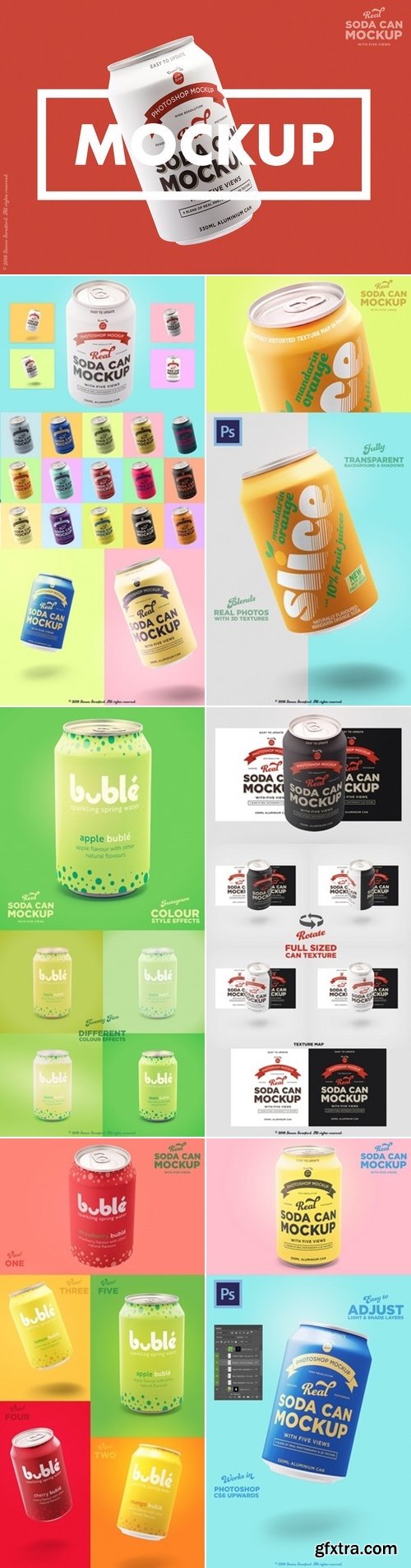 CM - Tin soda can mockup branding designs 2954747