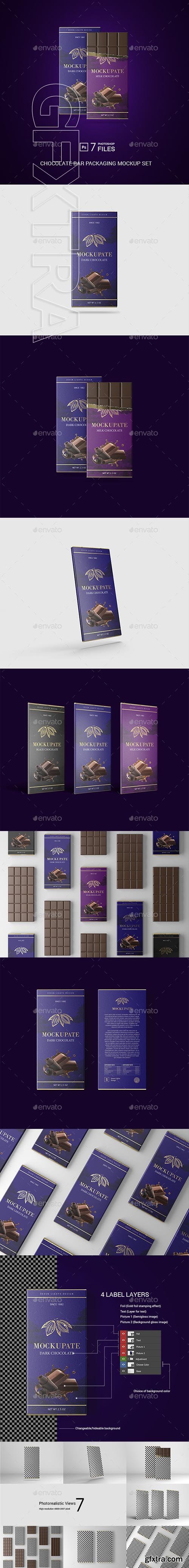 GraphicRiver - Chocolate Bar Packaging Mockup 22613172