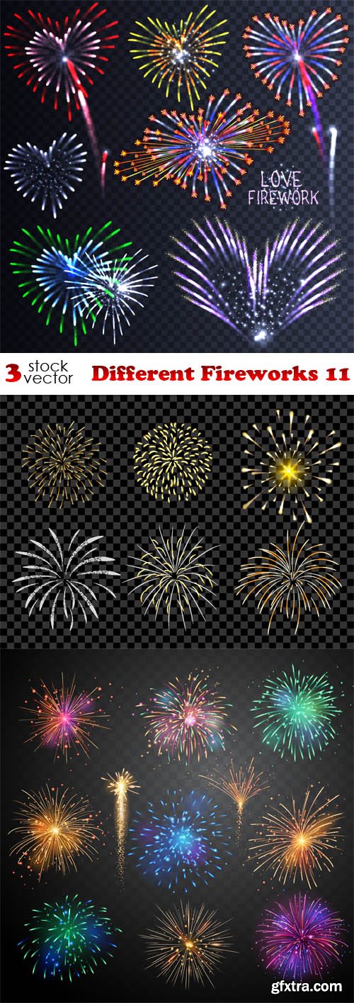 Vectors - Different Fireworks 11