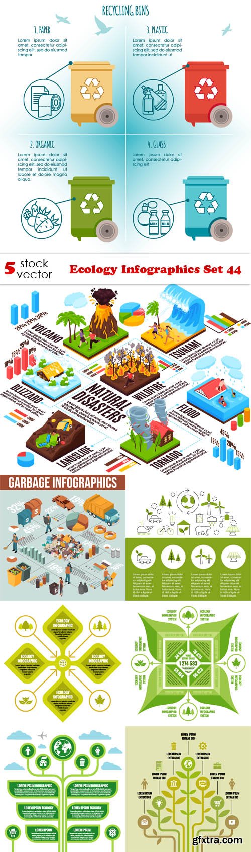 Vectors - Ecology Infographics Set 44