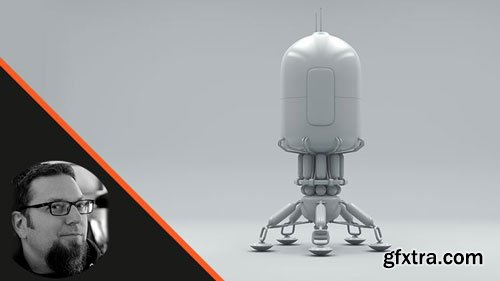 Model a Spaceship Lander in Cinema 4D