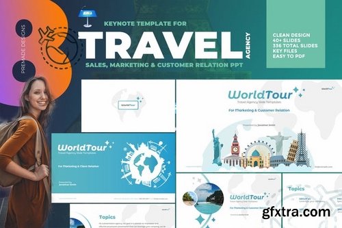 Travel Agency Keynote Slide and Google Slide Templates