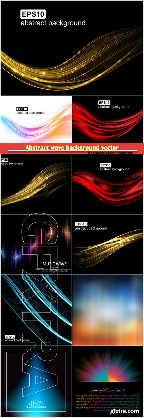 Abstract wave background vector illustration