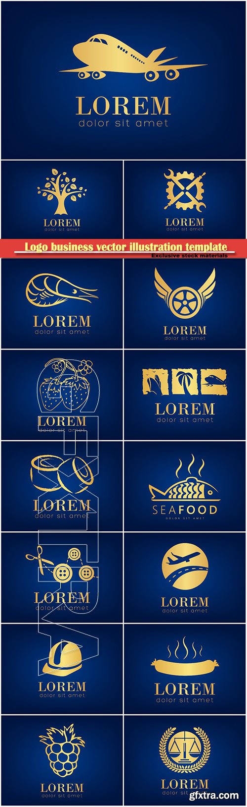 Logo business vector illustration template # 148